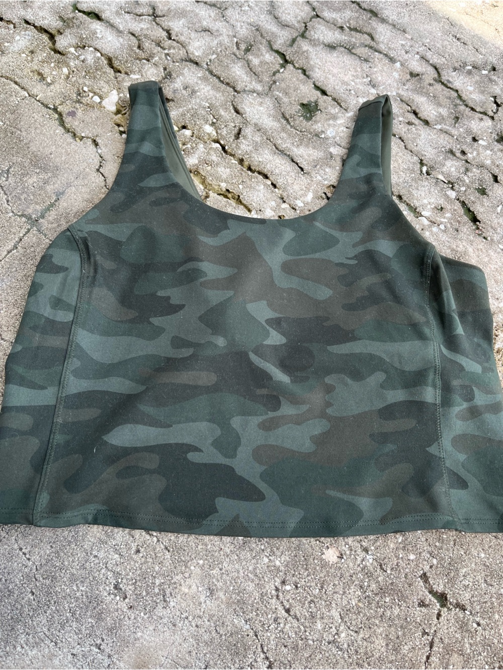 DSG Camouflage Tank Crop Top - Green